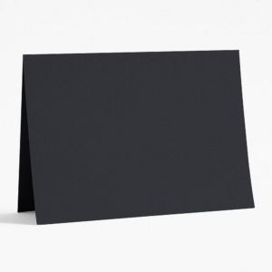 A7 Black Folded Cards