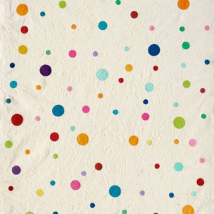 619435208.png Multicolored Dots On White Handmade Paper