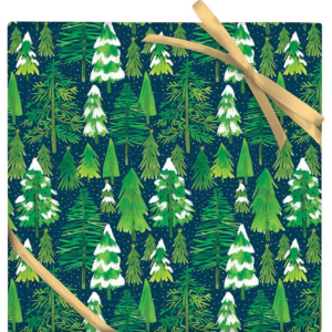 619435597.png Snowy Trees Wrapping Paper