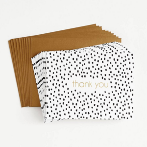 Vanilla Bean Flurry Thank You Card Set