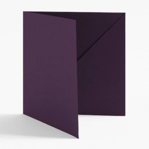 5.5" Square Aubergine Diagonal Folders