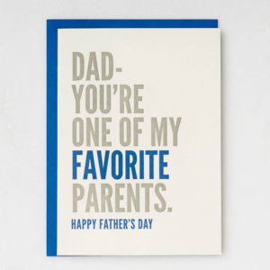 Favorite Parent Father's Day Card