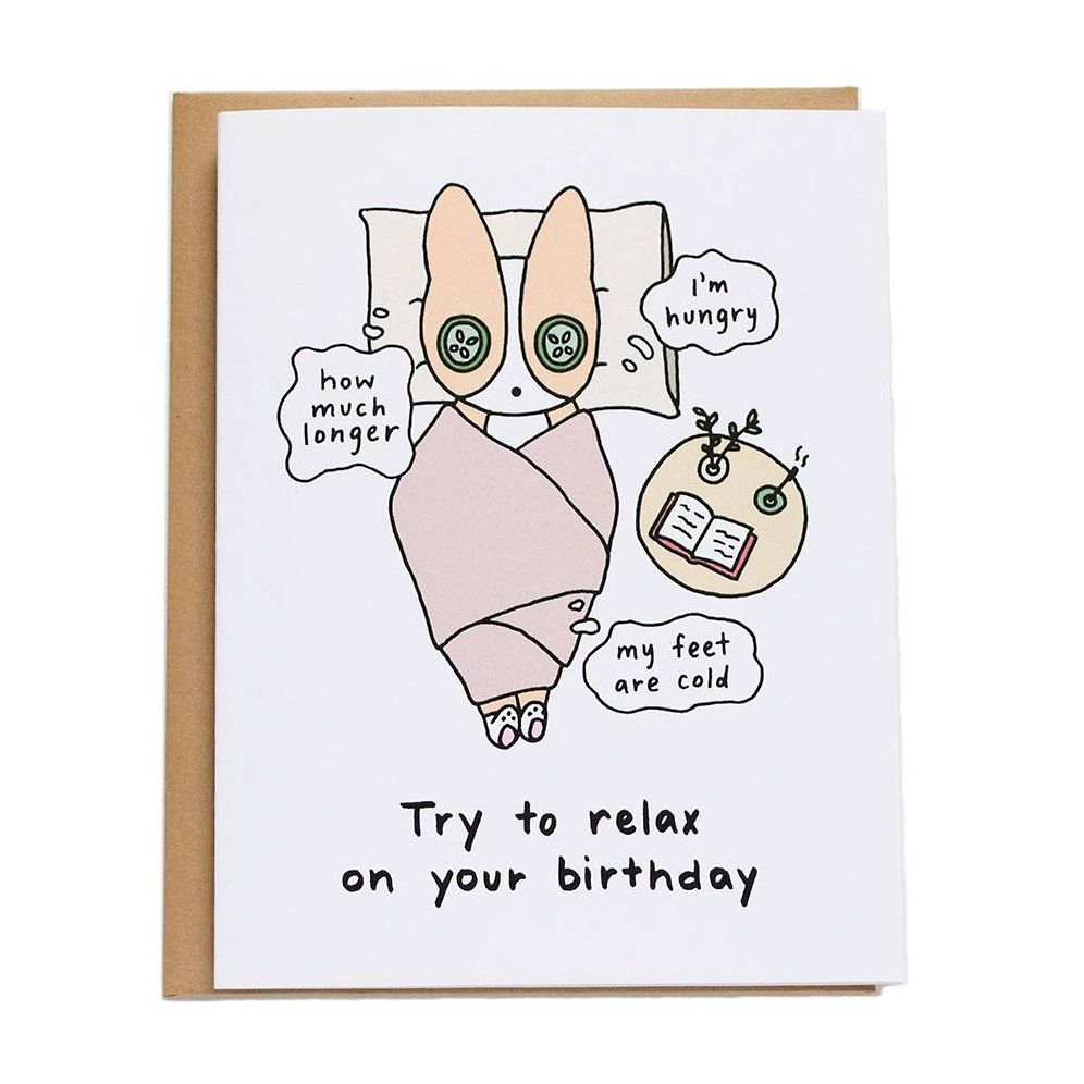 Relax On Your Birthday Card