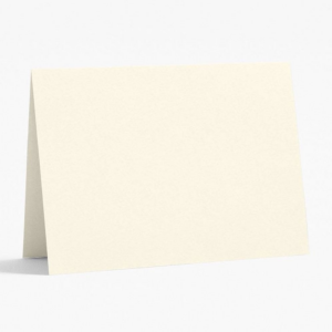 A6 Luxe White Folded Cards