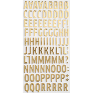Thickers Gold Foam Letters