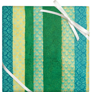 619438324.png Green Patchwork Stripes Handmade Paper