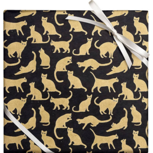 Gold Cats Handmade Paper