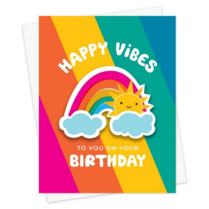 619438481.png Rainbow Vibes Sticker Birthday Card