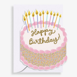 619439143.png Die Cut Cake Birthday Card