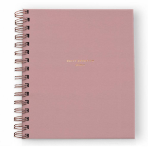 Dusty Rose Daily Overview Planner