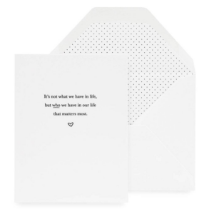 What Matters Most Greeting Card