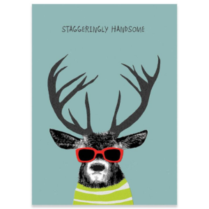 619439975.png Staggeringly Handsome Birthday Card