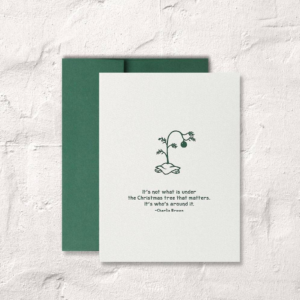 Under The Tree Christmas Card