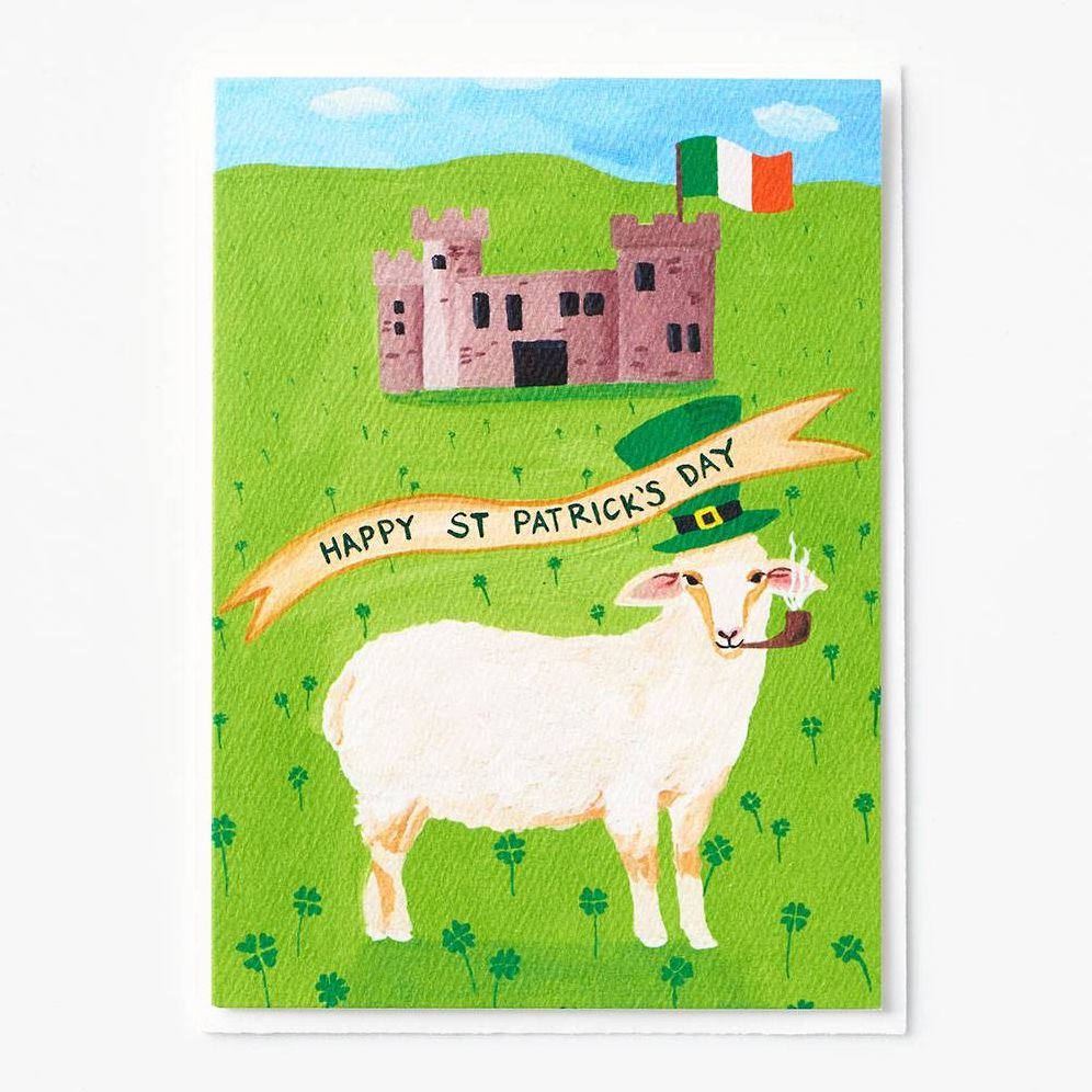 Irish Sheep St. Patrick's Day Card