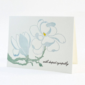 Magnolia Sympathy Card