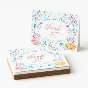 619444159.png Pastel Woodland Thank You Card Set