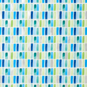 Blue & Green Tile Stone Wrapping Paper