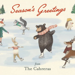 619445264.png Skating Critters Postcard