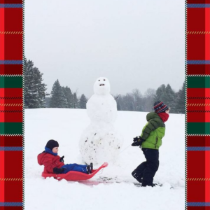 Tartan Vertical Photo Card