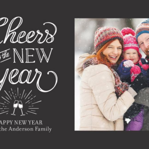 Cheers New Year Postcard