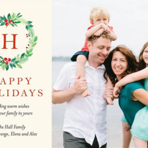 619445284.png Winter Greenery Monogram Photo Card