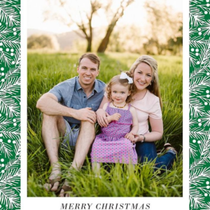 Berry Pine Vertical Photo Card