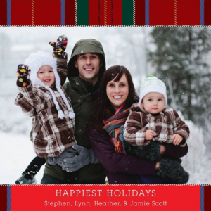 Tartan Horizontal Photo Card