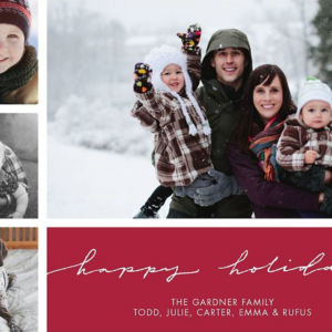 Happy Holidays Multi Photo Card