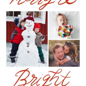 Merry & Bright Photo Card