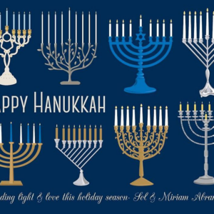 Menorahs Holiday Card