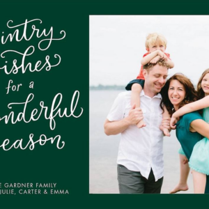 Wintry Wishes Photo Card