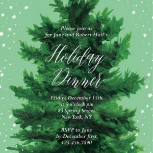 Evergreen Party Invitation