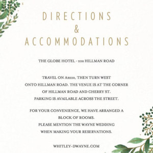 Verde Information Card