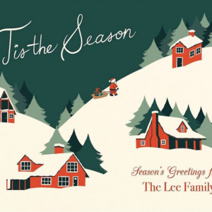 Cozy Cabins Holiday Card