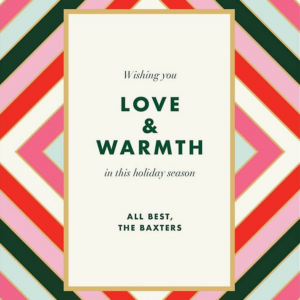 619445402.png Mod Stripes Greeting Card