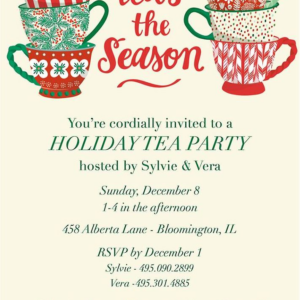Teas the Season Holiday Party Invitation
