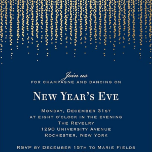 Chandelier Holiday Party Invitation