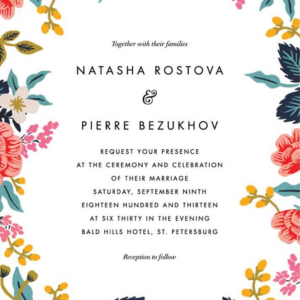 Birch Monarch Wedding Invitation