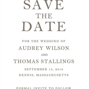 Fitzgerald Save the Date Card