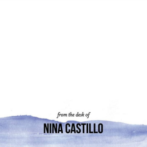 Watercolor From The Desk Of A6 Stationery