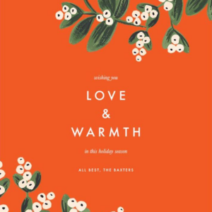 Mistletoe Accent Card