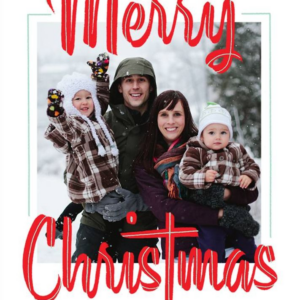 Retro Holidays Photo Card