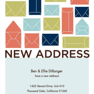 Envelopes Moving Announcement