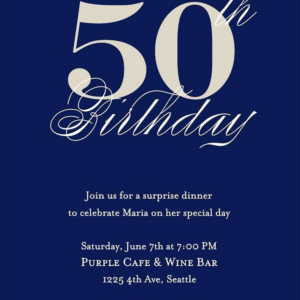 Classic Birthday Party Invitation