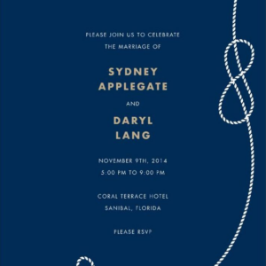 Nautical II Wedding Invitation