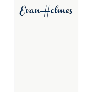 French Script Personalized Notepads