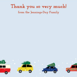 Cars with Trees Stationery