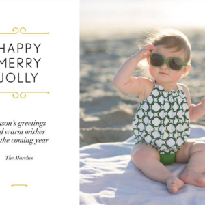 Merry Scrollwork Photo Card