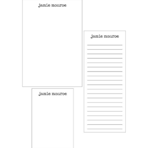 Typewriter Mixed Personalized Note Pads