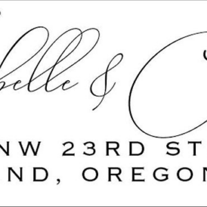 Brushstroke Foil Return Address Label